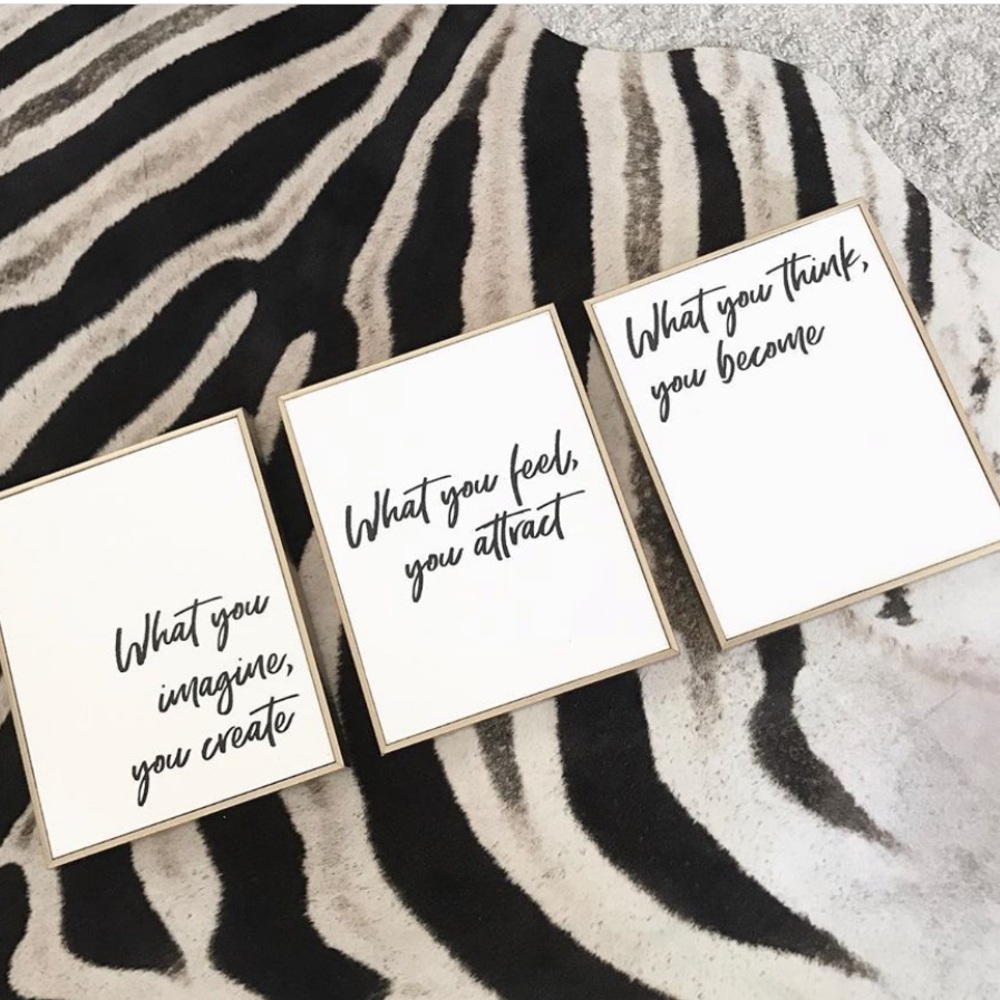 Quote message wall art